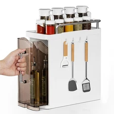 Pull Out Spice Rack for Cabinet and Pantry | Sliding Kitchen Organizer with S...