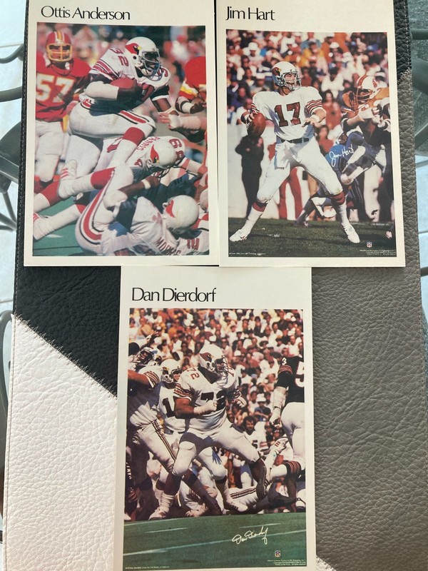 Lot Of 3 1981 Marketcom Mini Posters St. Louis Cardinals