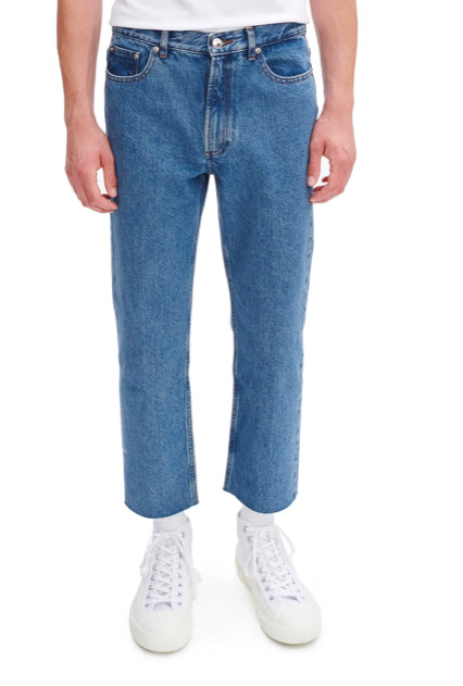 A.P.C. Rudie Straight Fit Jeans Men's Indigo Raw Hem 32 New $265    COEVP-H09127