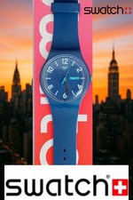 Image of Swatch SUON705 | Backup Blue| Unisex🔥Swiss Style| Silicone Strap🔴 Swatch Box