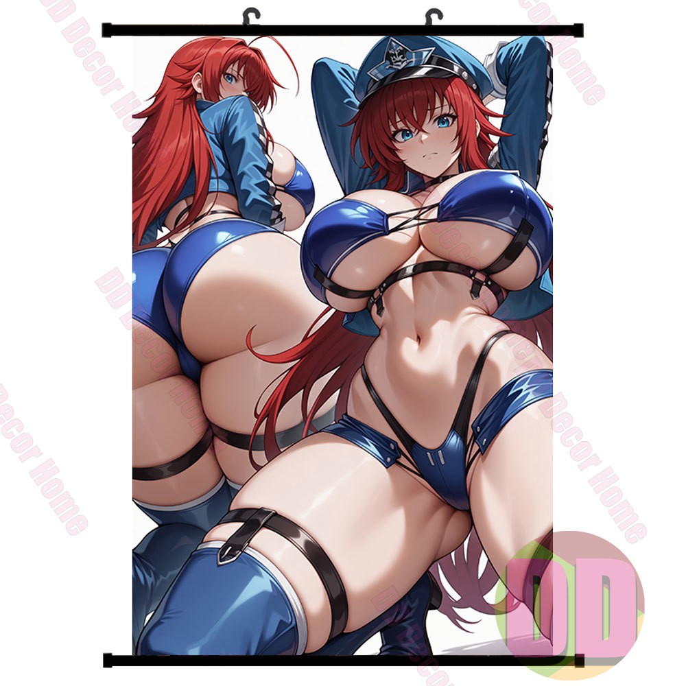 Póster Anime Sweet Demon Rias HD Pintura Pared Desplazamiento Póster 60X90cm Colección