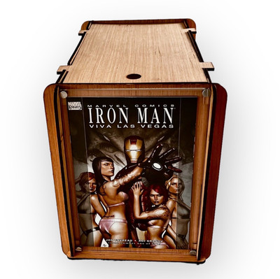 Comic Storage/Display Box PLUS Marvel Knights  Iron Man #1 Viva Las Vegas Comic