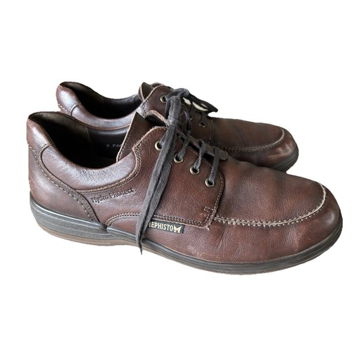 Mephisto Douk Shoes Mens 10 Brown Leather Comfort Walking Waterproof Lace Up