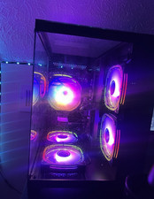 Complete Gaming PC Setup w/ Monitor, Blue Yeti Mic, Headset, Keyboard & Mous