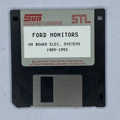 Sun STL Ford Monitors On Board Elec Systems 1989-1993 Floppy Disk Automotive