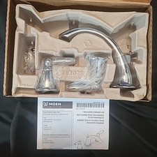 Moen Brantford 2-Handle Deck-Mount Roman Tub Faucet Trim Kit in Chrome T4943