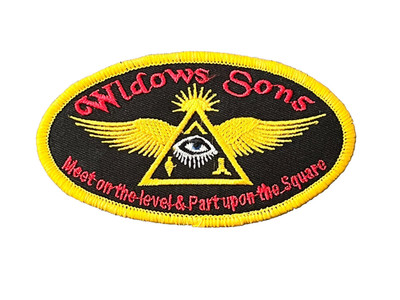 Masonic Widows Sons Patch Wings Fraternity  Freemason Iron Sew NEW!