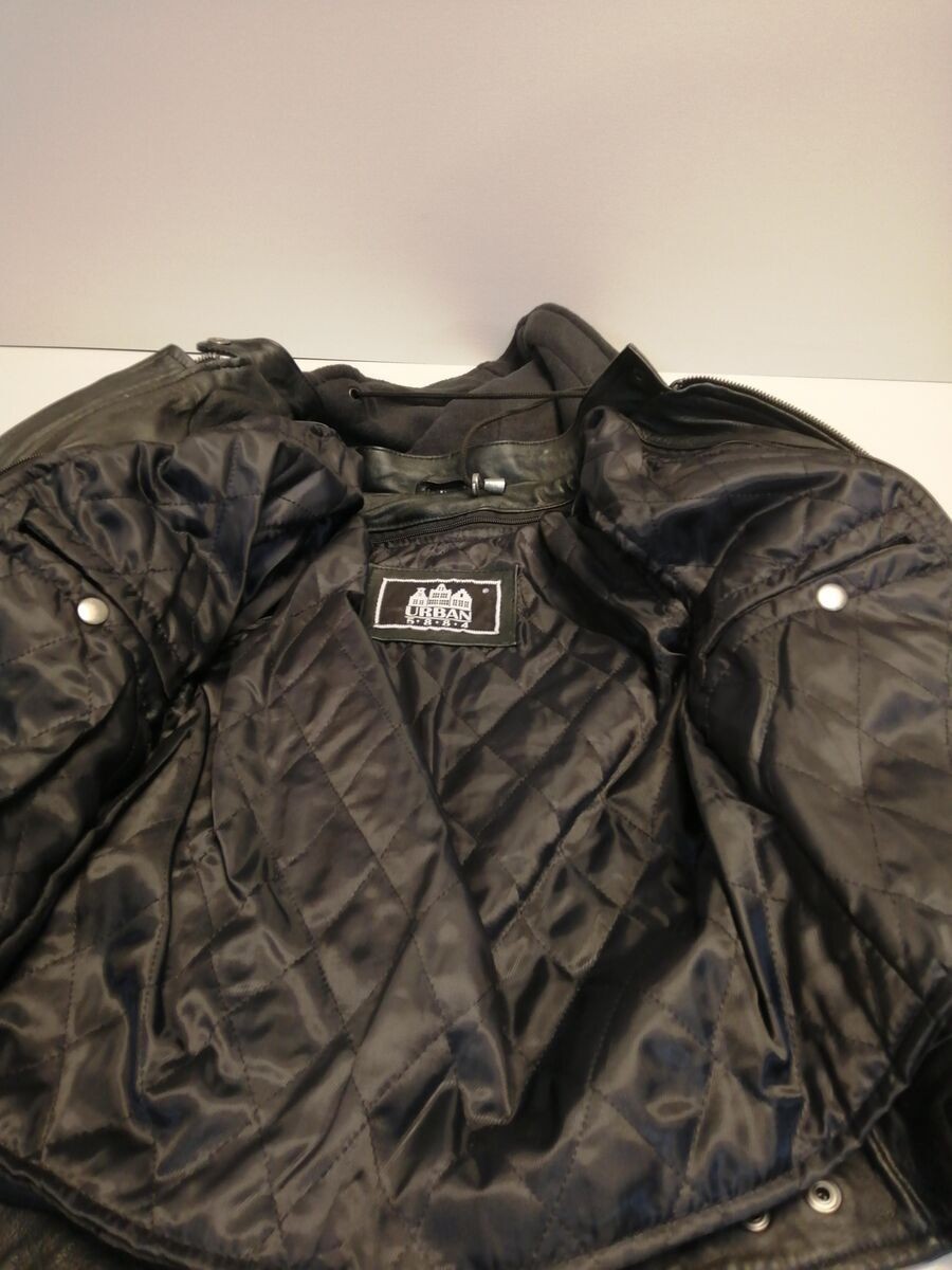 Urban Leather Damen Motorradjacke mit Protektoren schwarz M online