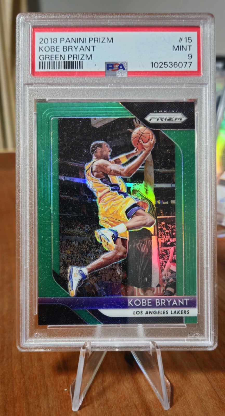 Kobe Bryant 2018-2019 Green Prizm
