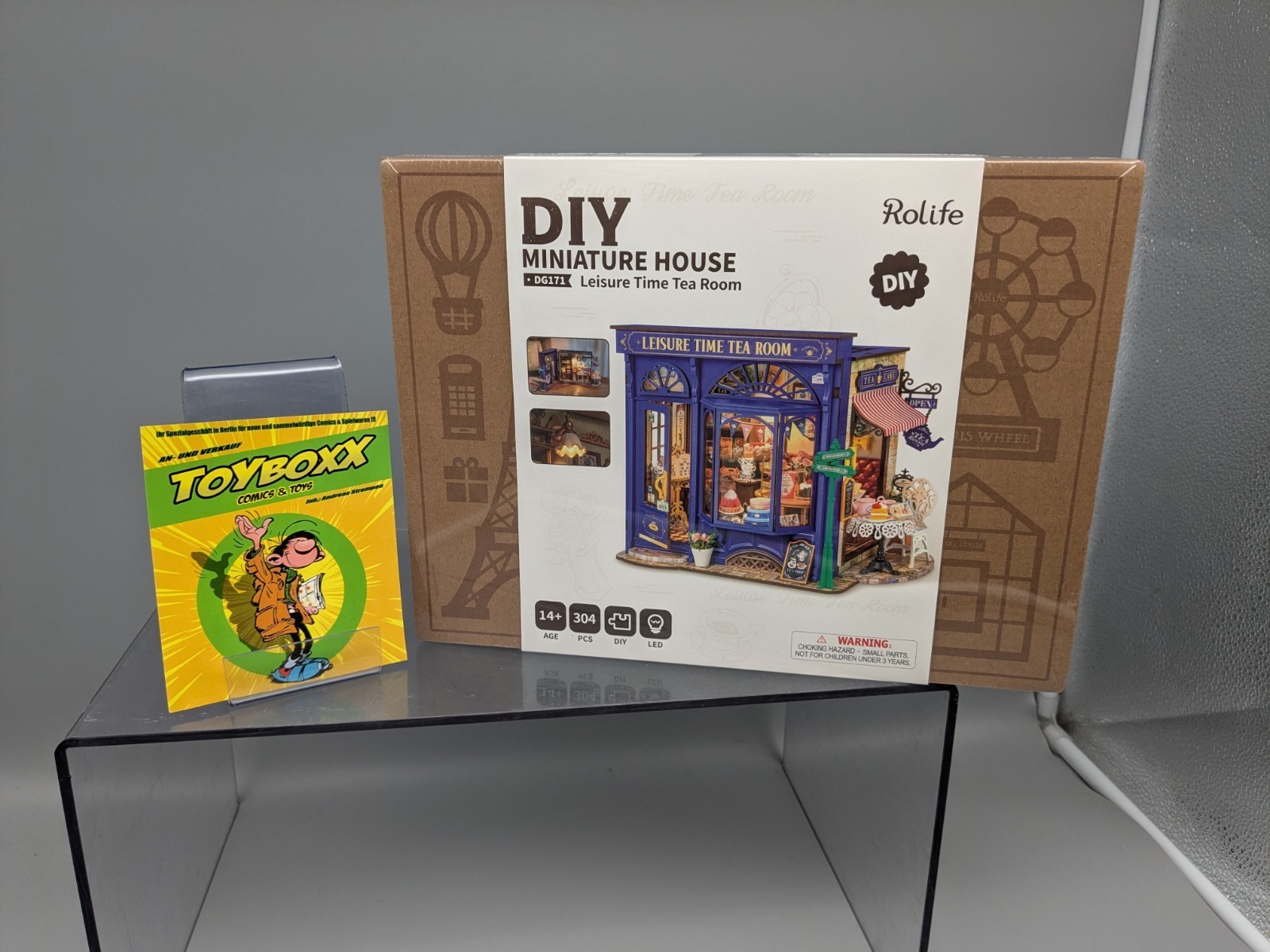 Rolife  DIY Miniature House Leisure Time Tea Room  3D Holzpuzzle  F16