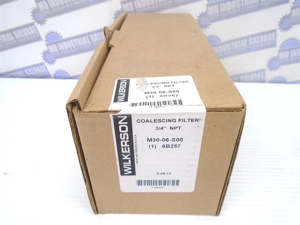 WILKERSON - M30-06-S00 - FILTRO COALESCENTE - 3/4"NPT - 0.5m - 150psi 150cfm NUEVO Foto 2 de 4