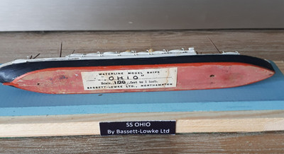Bassett Lowke Model Ship steamship rare Ohio Royal Mail Line Ocean Liner