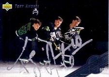 Tony Amonte signed 1992-93 Upper Deck All-Rookie Team card NY Rangers Blackhawks. rookie card picture