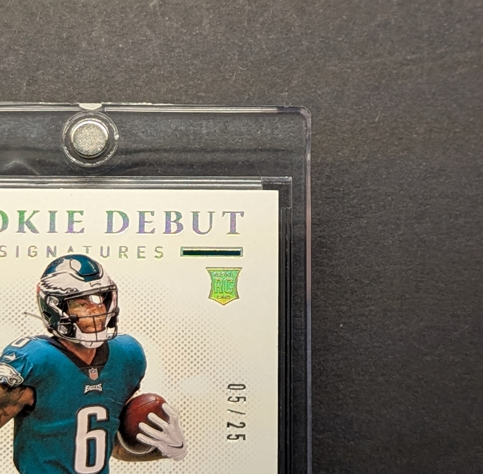 DEVONTA SMITH Rookie Auto 2021 Flawless Rookie Debut Signatures Gold RC SP /25 view 3