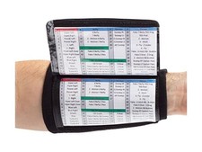 Football Play Wristbands Playbook 2 Pack Black