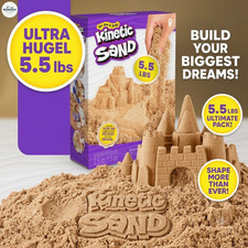 Kinetic Sand 5.5 lb Natural Brown Moldable Play Sand Arts Crafts Ages 3