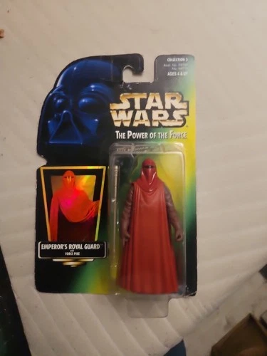 Kenner Star Wars Power Of The Force Green Card Hologram EmperorS Royal Guard...