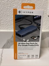 sealed Hyper - HyperDrive Next 10 Port USB-C Hub- MacBook/PC - HD4005GL - Blue