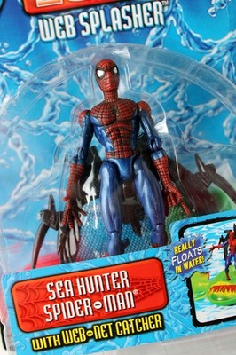 RARE SPIDERMAN 2000 WEB SPLASHER SEA HUNTER SPIDER MAN FIGURE TOY