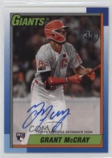 2025 Topps Series 2 1990 Topps Baseball Auto Grant McCray #90B2-GM Auto e6p