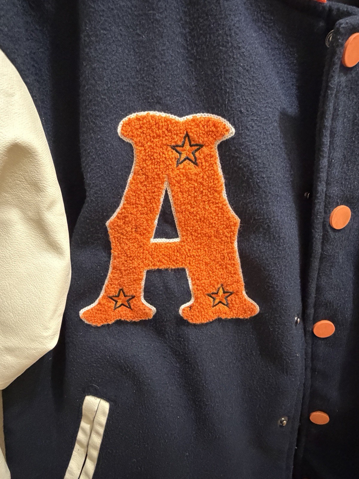 Energy Varsity Jacket Chenille Patch Baseball Let… - image 5