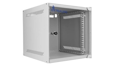 5907207228877 Szafa rack montowana na ścianie Extralink Lite 6U 280x310 Szara Ex