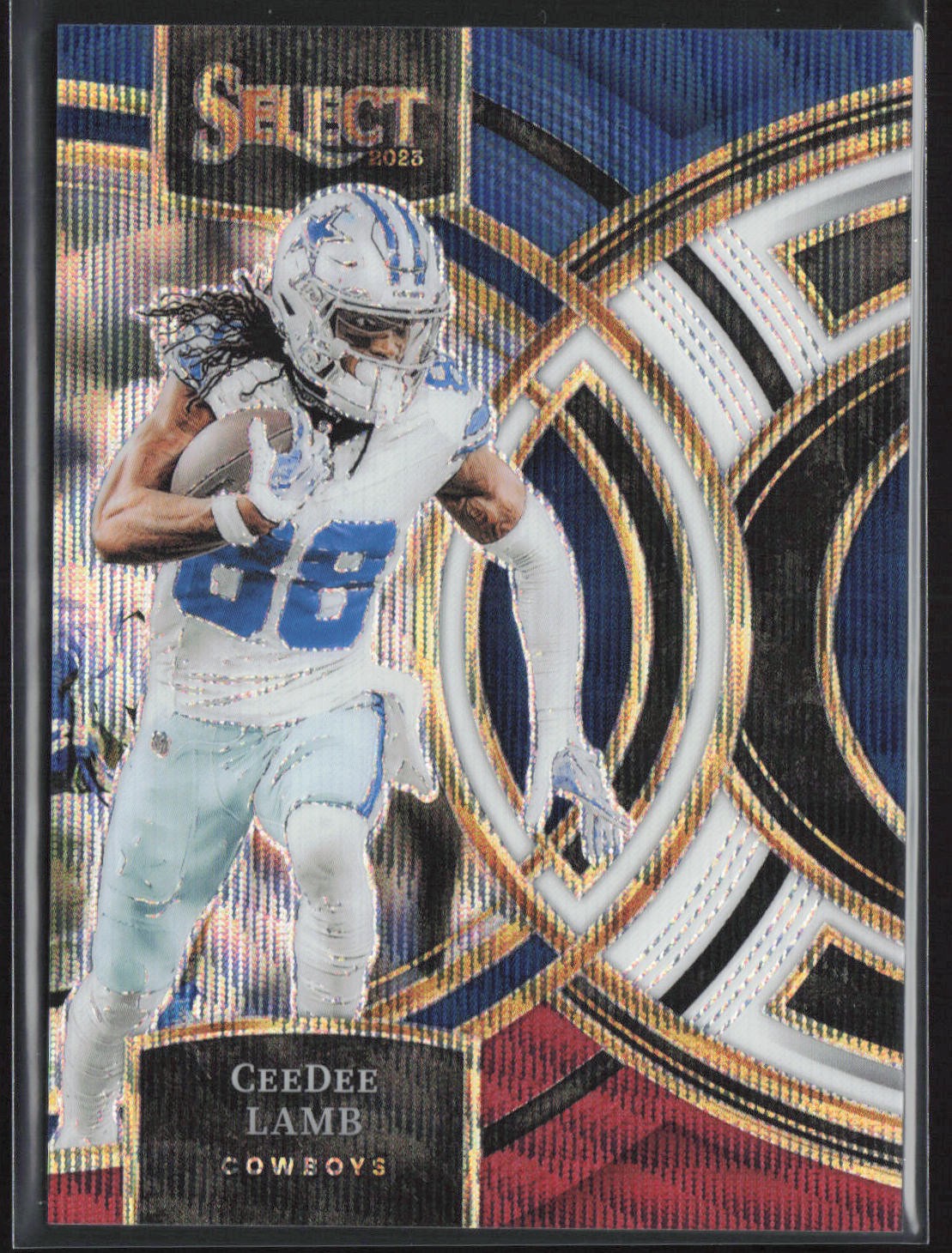 2023 Panini Select #177 CeeDee Lamb Tri-Color Prizm #/225