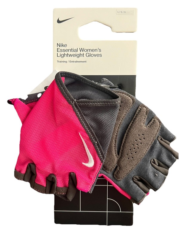 Nike Women's Essential Training Gloves Size L Large- Pink