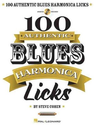 100 Authentic Blues Harmonica Licks by Steve Cohen (English) Paperback Book