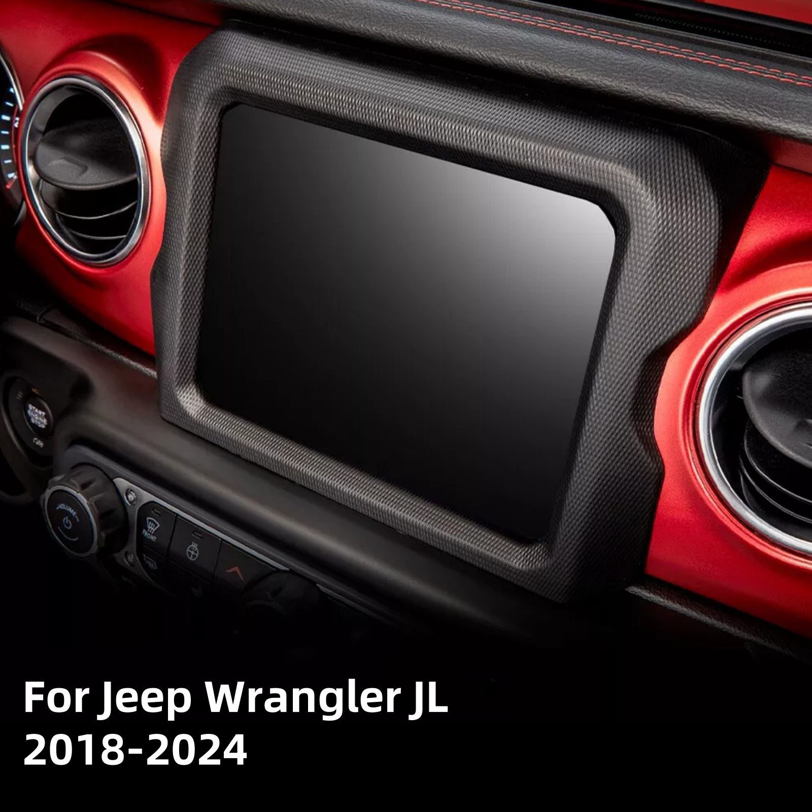 8.4" Touchscreen Radio Trim Bezel Surround For Jeep Wrangler JL 2018-2024 thumbnail 10