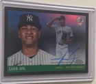 Luis Gil 2025 Topps Chrome Platinum Black Refractor Auto #10/10 New York Yankees
