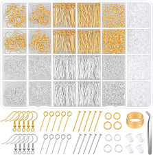 Hypoallergenic Earring Making Kit, Modacraft 2000Pcs Earring Making Supplies Kit