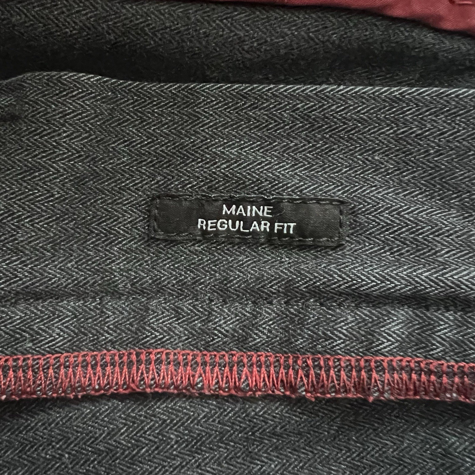 Hugo Boss Jeans Men's W34 L32 Black Grey Maine Regular Fit Straight Cotton Blend thumbnail 13