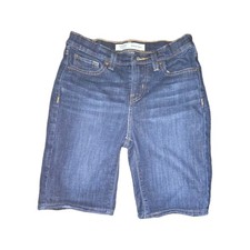 Signature by Levi Strauss Co. Girl's Bermuda Shorts Size 14 Blue Dark Wash