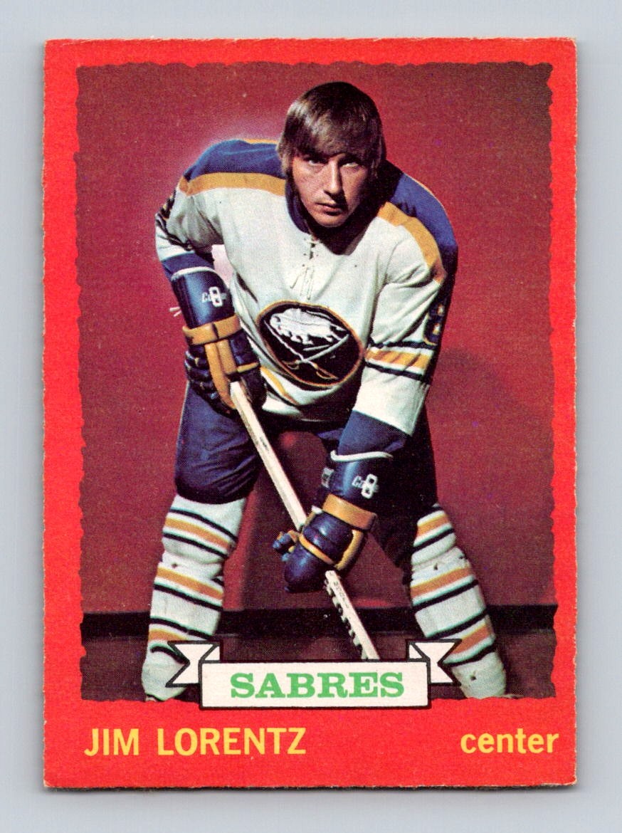 Jim Lorentz #75 Hockey Cards 1973 O-Pee-Chee trading card — raw and PSA graded price guide