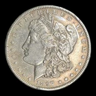 1897-S Morgan Silver Dollar, XF+