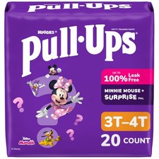 Pull-Ups Girls' Potty Training Pants, Size 3T-4T 3T-4T, Multi-colored
