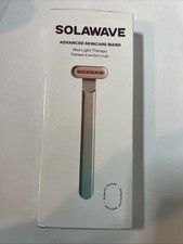 Solawave Red Light Therapy Wand For Face Neck 4 in1 Micro Current Warmth Massage