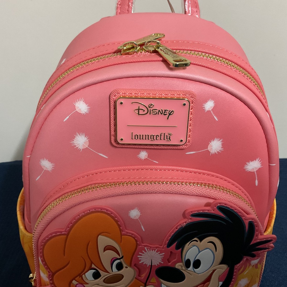 Disney Loungefly Pink \'Max & Roxanne\' Mini Backpack or use as purse new with tag Loungefly Disney A Goofy Movie Max & Roxanne Dandelion  main image 4