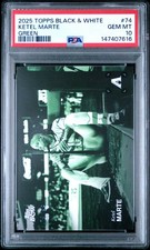 2025 TOPPS BLACK & WHITE GREEN #74 KETEL MARTE 79/99 PSA 10