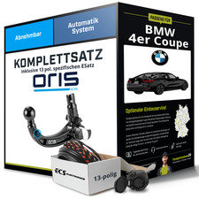 F�r BMW 4er Coupe Typ G22 , G82 Anh�ngerkupplung abnehmbar +eSatz 13pol 20- ABE