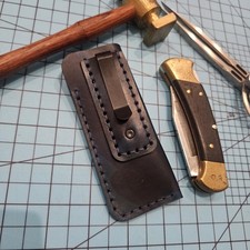 Handmade Sheath For Buck 112, Full Grain Leather, Made In USA, Pocket Slip