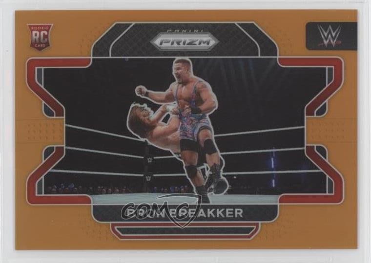 2022 Panini Prizm WWE Orange Prizm 59/99 Bron Breakker #39 Rookie RC d9r