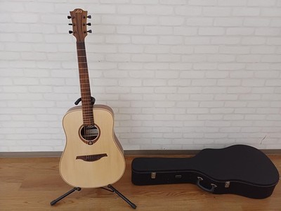 LAG T70D Tramontane Dreadnought Acoustic Guitar Natural Solid Top