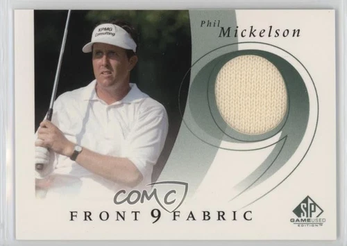 2002 SP Game Used Edition Front 9 Fabric Phil Mickelson #F9S-PM Rookie RC