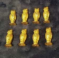 Vintage Napier Sculptured Gold Plated Owl Pla...