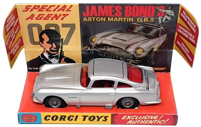 Corgi 9.5cm Long RT26101S 261 - Aston Martin DB5 James Bond 007 Goldfinger - Image 4 of 4