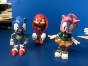 Jakks Sonic The Hedgehog: Sonic Knuckles Amy Rose Mighty  Lot Of 4 Figures