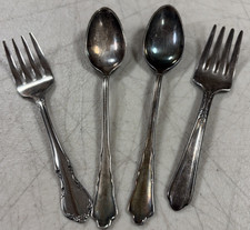 Vintage Baby Forks Spoons Toddletime, Berndorf June A1 2 Forks 2 Spoons