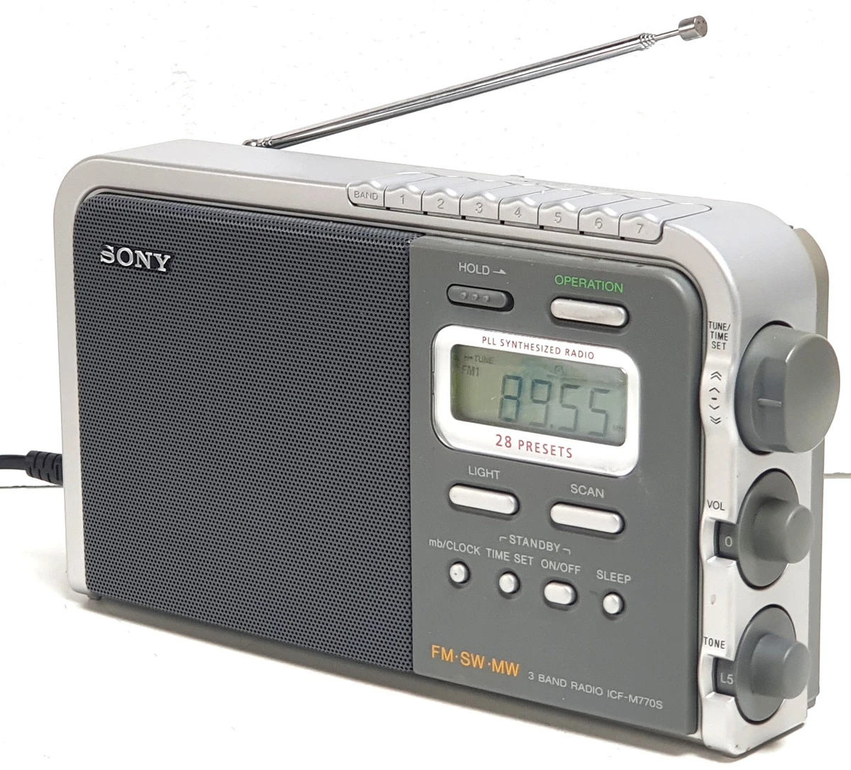 Radio Portable Sony ICF-M60L - FM/MW/LW Avec RDS - Occasion - Envoi Mondial